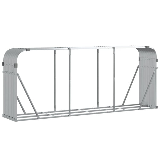 Brænde Shelter Sølv 234x45x100 cm Galvaniseret Stål