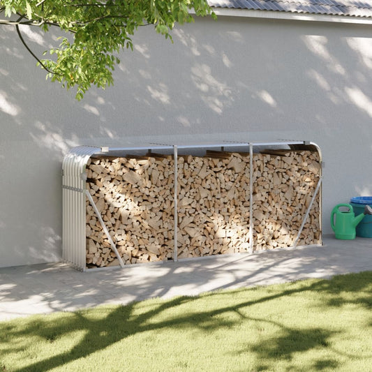 Brænde Shelter Sølv 234x45x100 cm Galvaniseret Stål