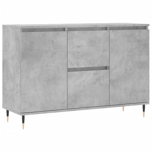 Sideboard Betongrau 101,5x35x70 cm Holzwerkstoff