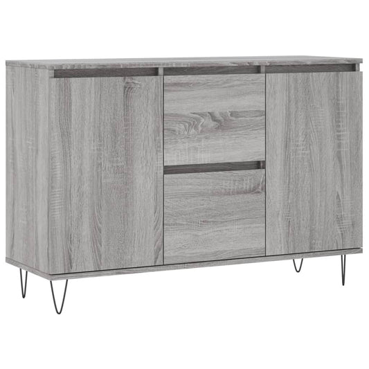 Sideboard Grau Sonoma 101,5x35x70 cm Holzwerkstoff