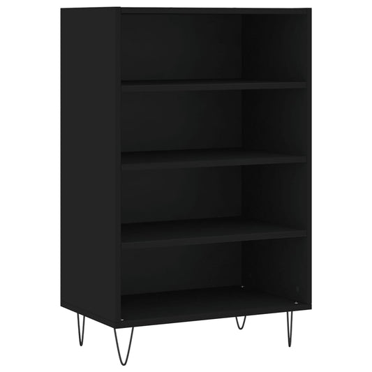 Highboard Schwarz 57x35x90 cm Holzwerkstoff