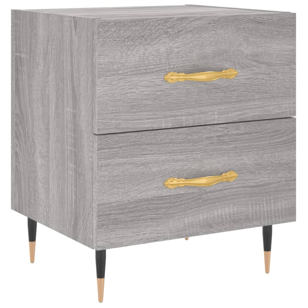 Sengebord Grå Sonoma 40x35x47,5 cm Træmateriale