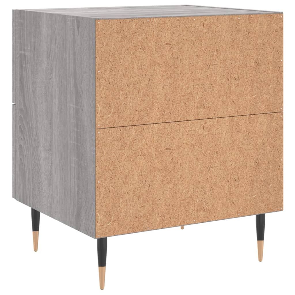 Sengebord Grå Sonoma 40x35x47,5 cm Træmateriale