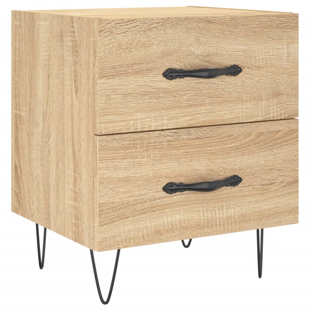 Sengeborde 2 stk Sonoma eg 40x35x47,5 cm træmateriale