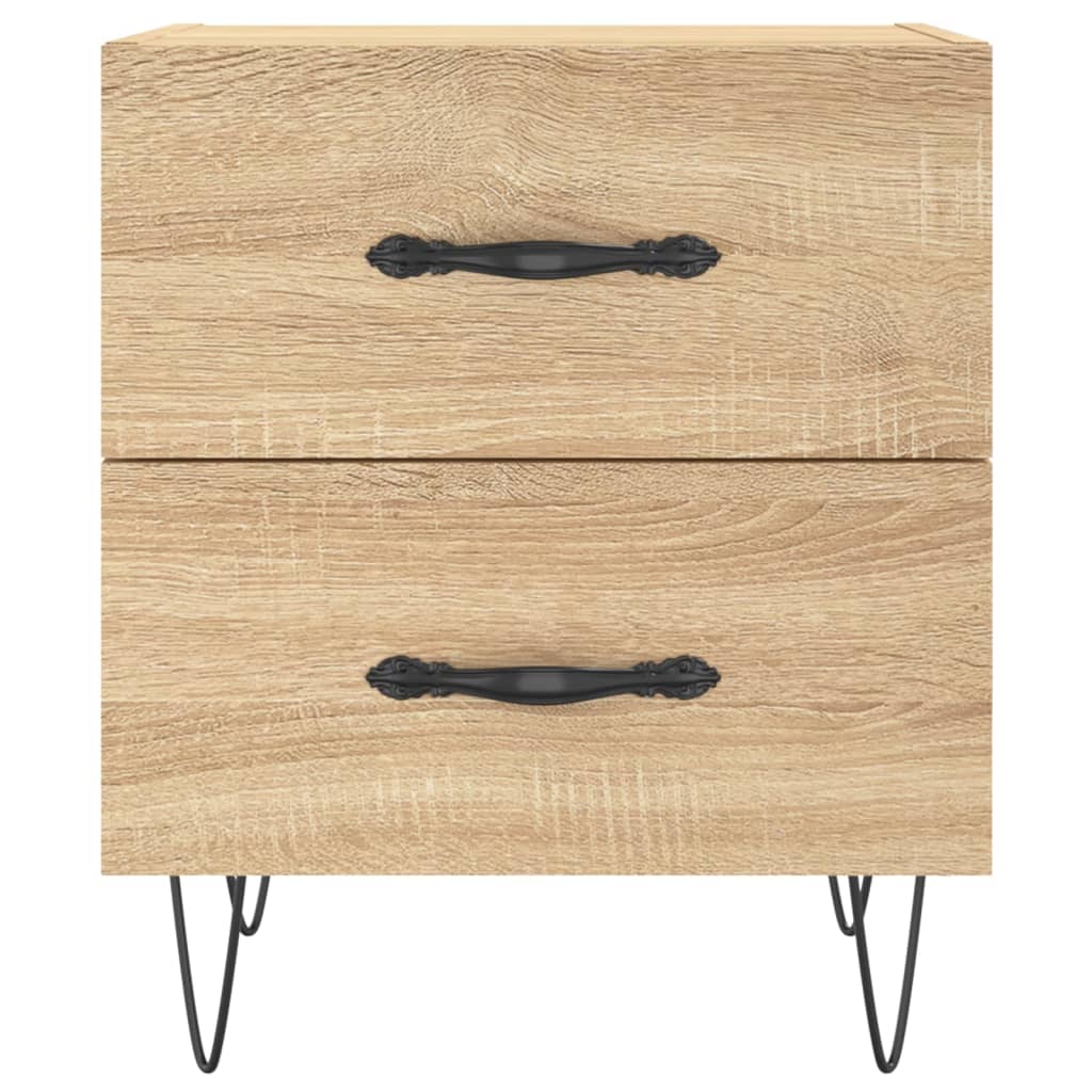 Sengeborde 2 stk Sonoma eg 40x35x47,5 cm træmateriale