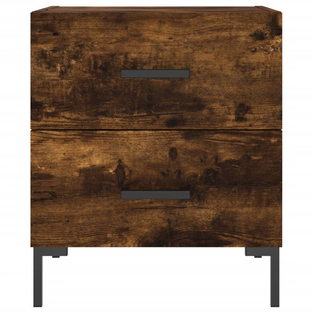 Sengebord røget eg 40x35x47,5 cm træmateriale