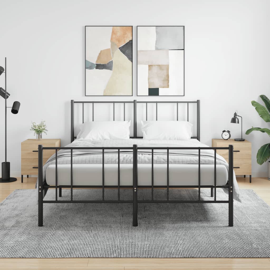 Sengeborde 2 stk Sonoma eg 40x35x47,5 cm træmateriale