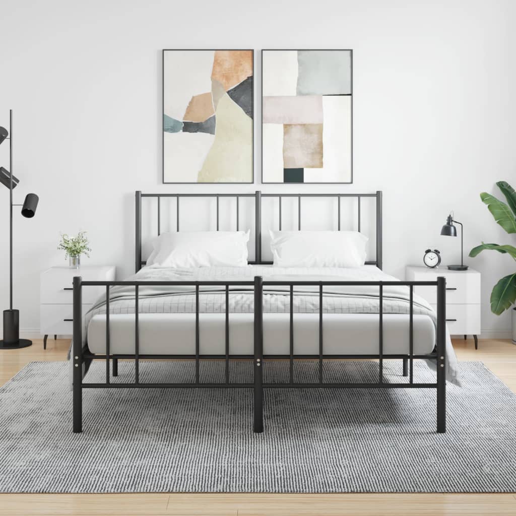Sengeborde 2 stk Højglans hvid 40x35x47,5 cm træmateriale
