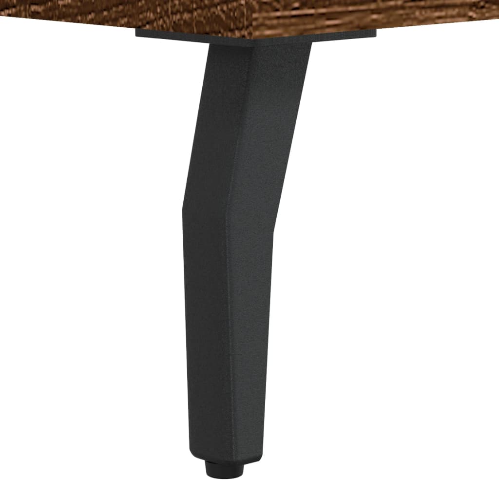 Sengeborde 2 stk. Brun eg look 40x35x47,5cm træmateriale