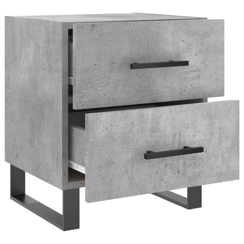 Nachttisch Betongrau 40x35x47,5 cm Holzwerkstoff