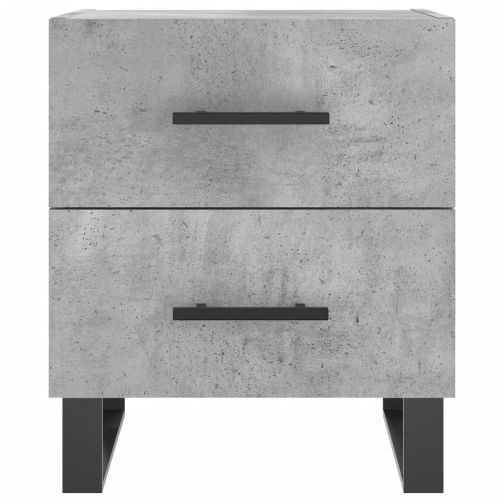 Nachttisch Betongrau 40x35x47,5 cm Holzwerkstoff