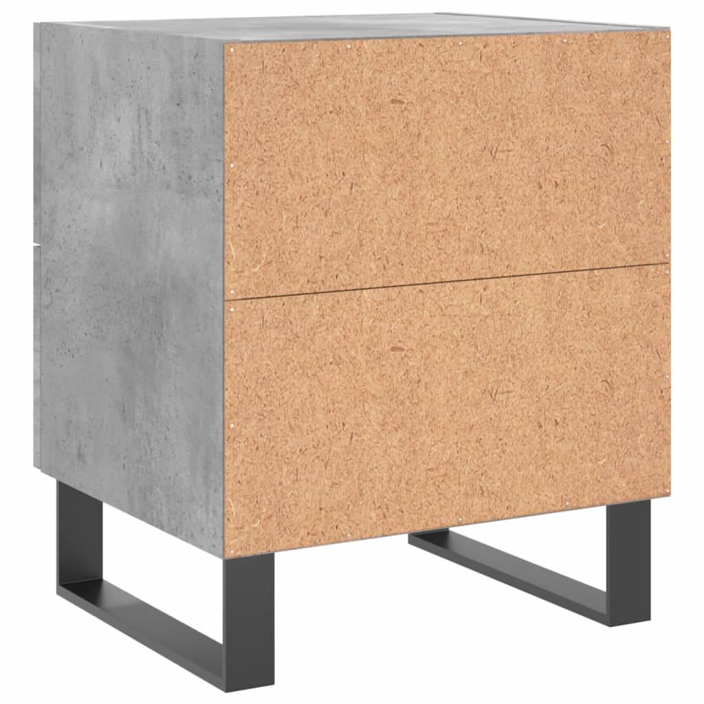 Nachttisch Betongrau 40x35x47,5 cm Holzwerkstoff