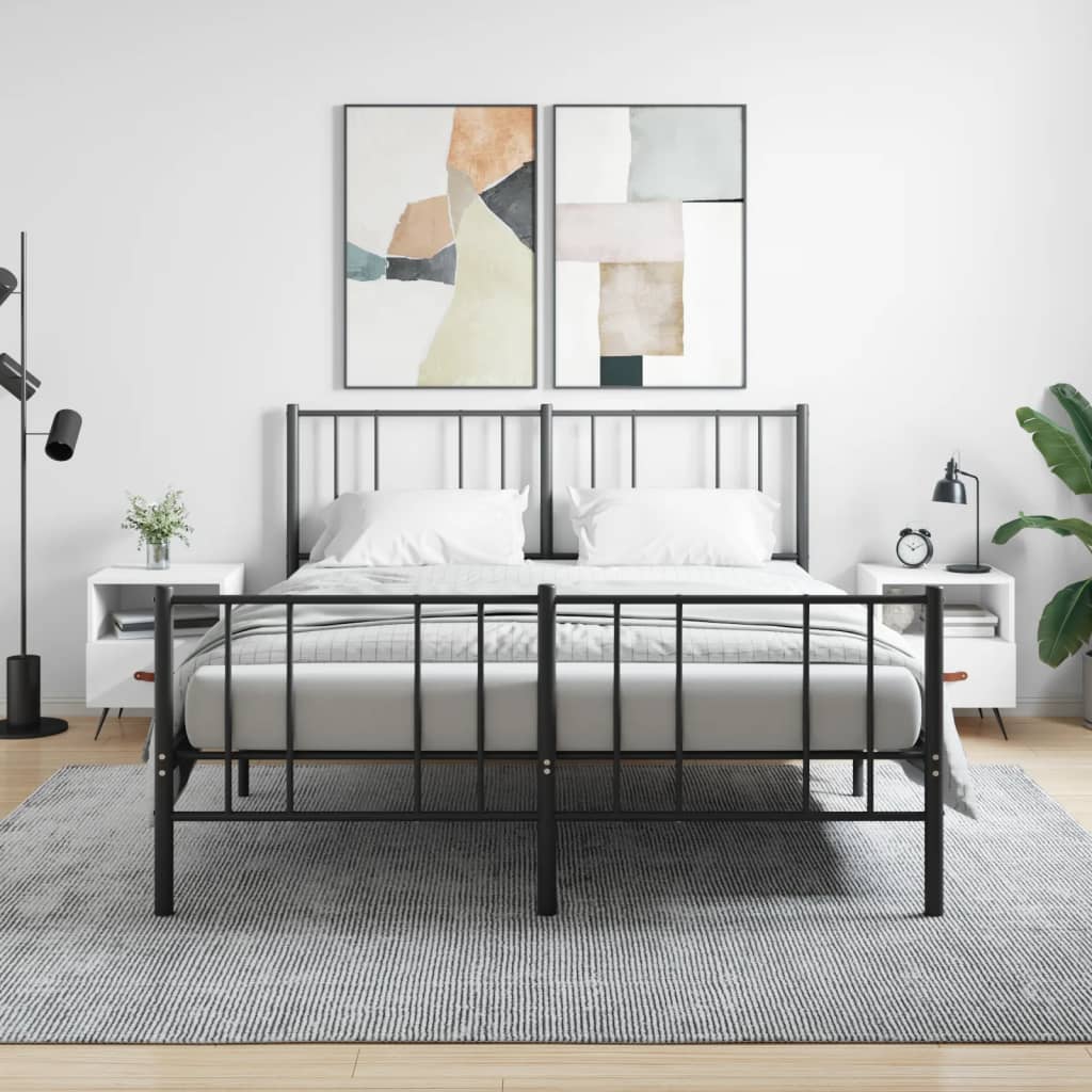 Sengeborde 2 stk Hvidt 40x35x47,5 cm træmateriale
