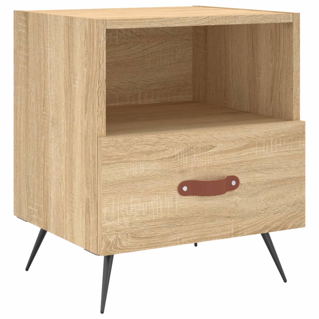 Sengeborde 2 stk Sonoma eg 40x35x47,5 cm træmateriale