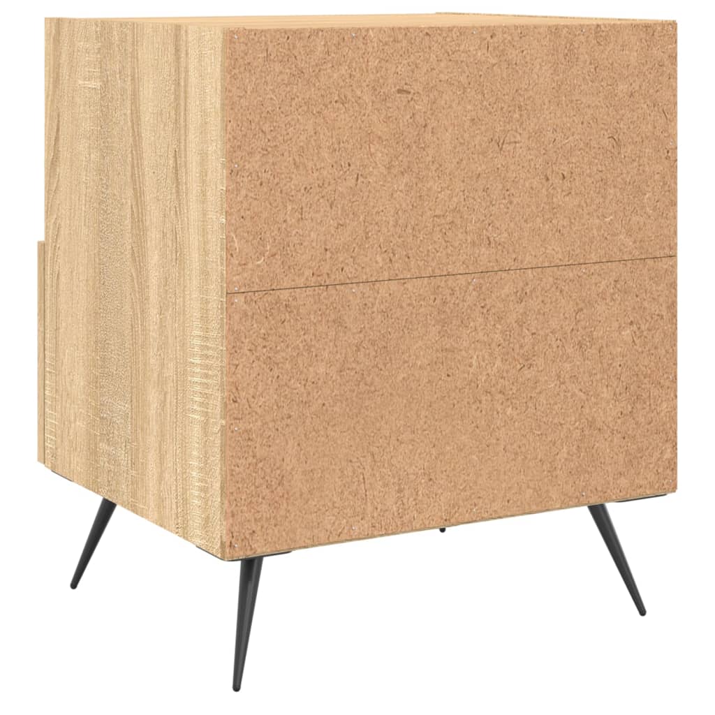 Sengeborde 2 stk Sonoma eg 40x35x47,5 cm træmateriale