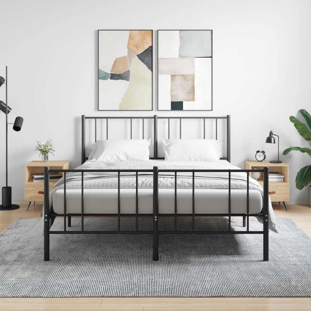 Sengeborde 2 stk Sonoma eg 40x35x47,5 cm træmateriale