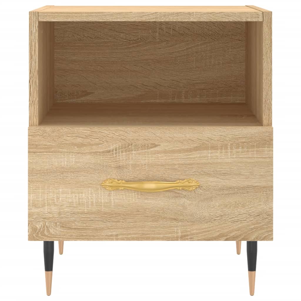 Sengeborde 2 stk Sonoma eg 40x35x47,5 cm træmateriale