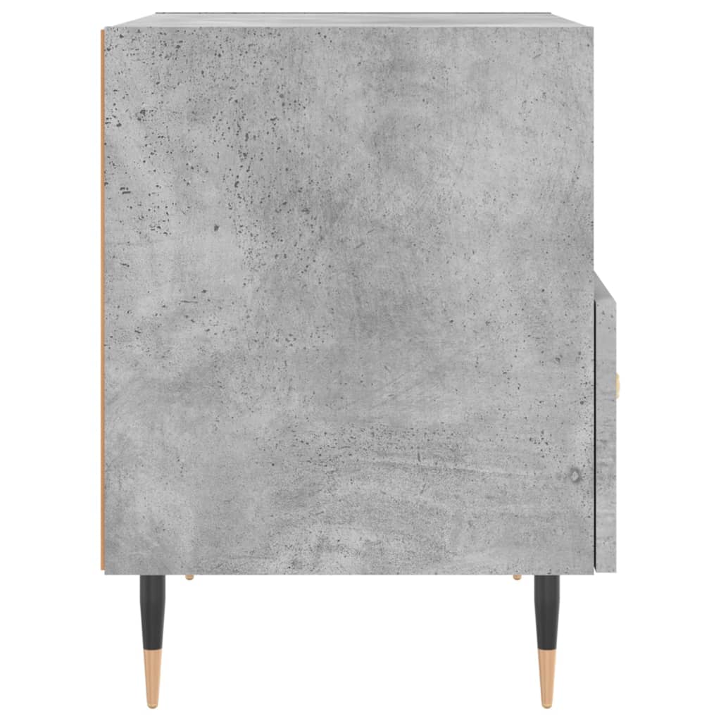 Sengeborde 2 stk Betongrå 40x35x47,5 cm træmateriale
