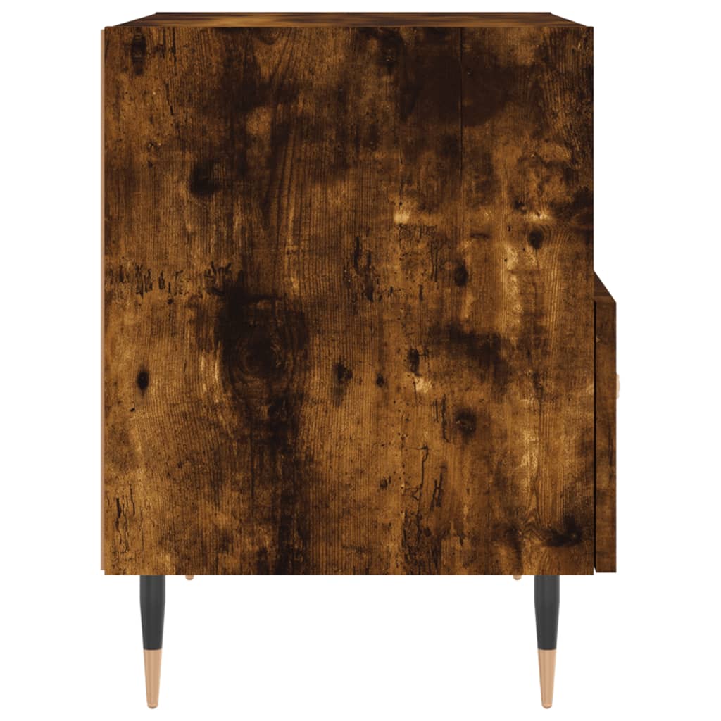 Sengebord røget eg 40x35x47,5 cm træmateriale