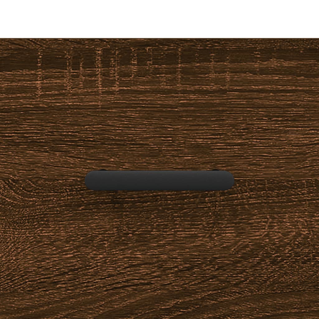 Sengeborde 2 stk. Brun eg look 40x35x47,5cm træmateriale