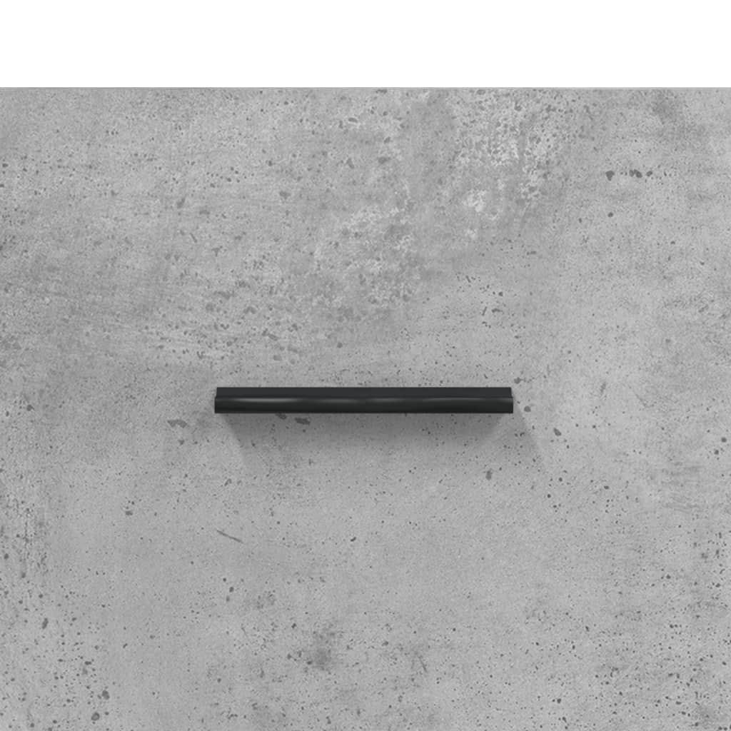 Sengeborde 2 stk Betongrå 40x35x47,5 cm træmateriale