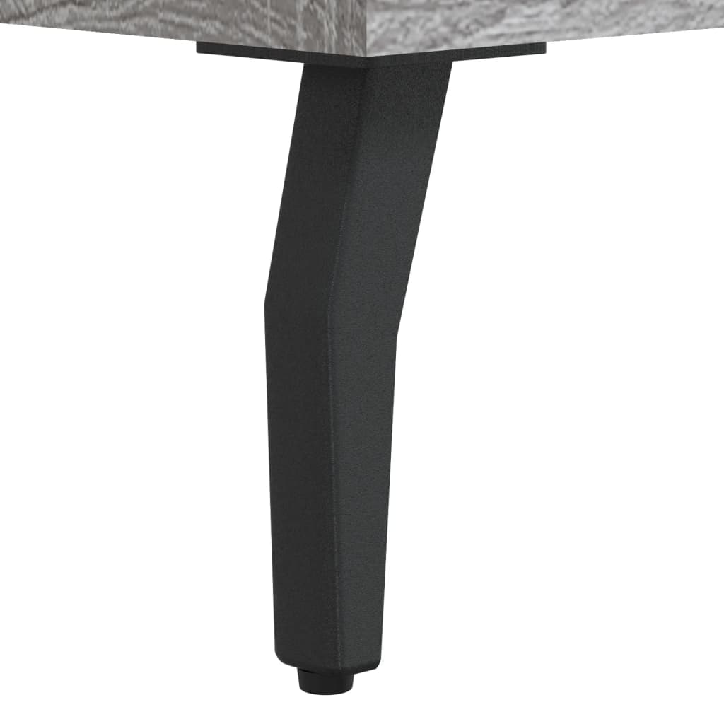 Sengeborde 2 stk Grå Sonoma 40x35x47,5 cm træmateriale