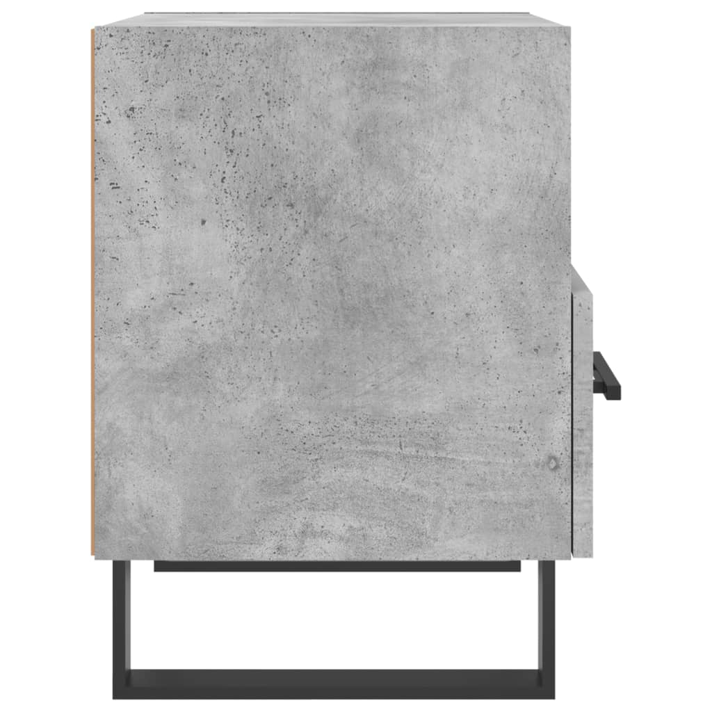 Sengeborde 2 stk Betongrå 40x35x47,5 cm træmateriale
