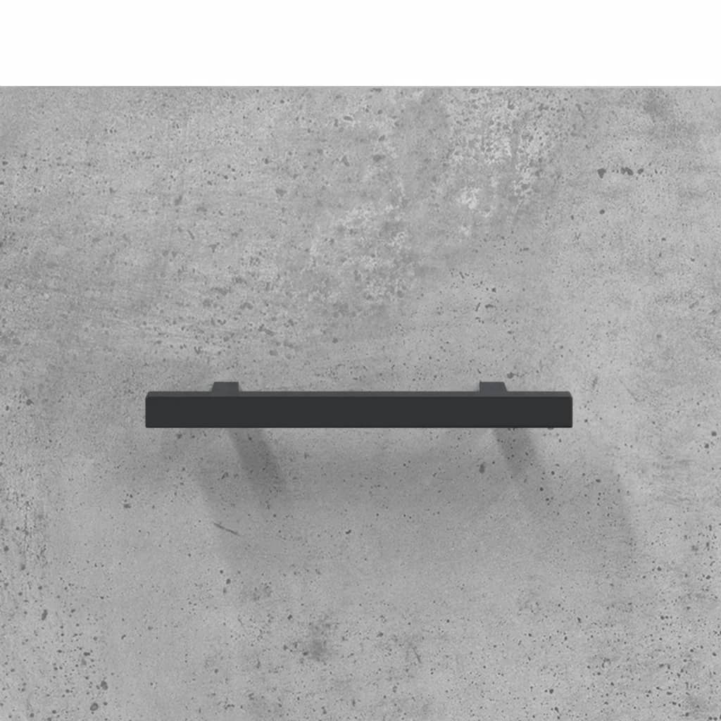 Sengeborde 2 stk Betongrå 40x35x47,5 cm træmateriale