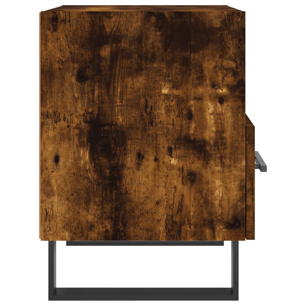 Sengebord røget eg 40x35x47,5 cm træmateriale