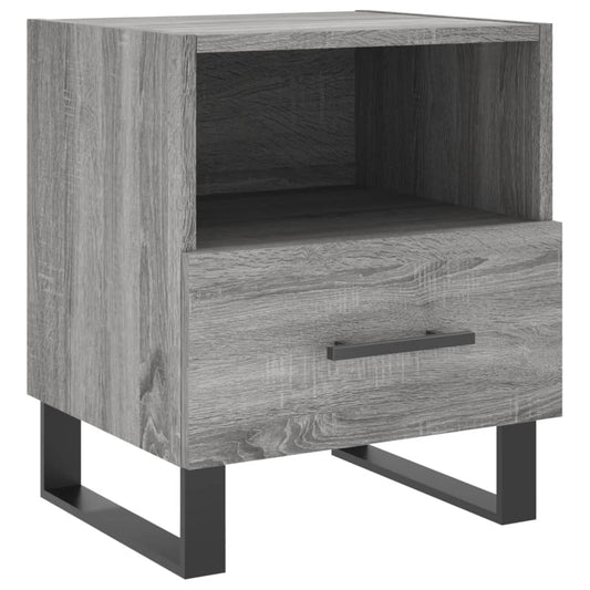 Nachttisch Grau Sonoma 40x35x47,5 cm Holzwerkstoff