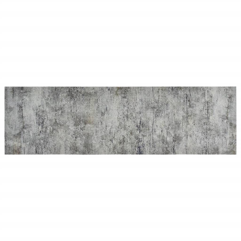 Køkkentæppe Vaskbar Beton 60x180 cm Fløjl
