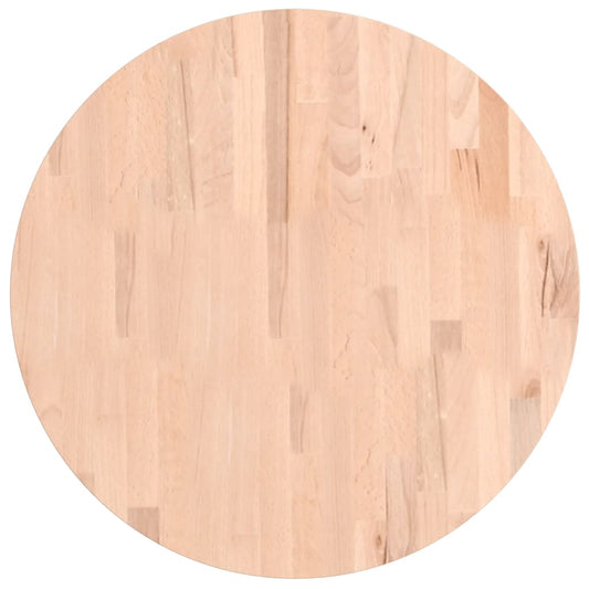 Tischplatte Ø60x1,5 cm Rund Massivholz Buche