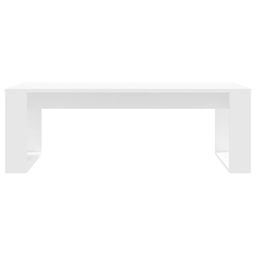 Sofabord Hvid 102x50x35 cm Træ Materiale