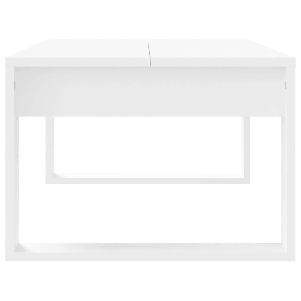 Sofabord Hvid 102x50x35 cm Træ Materiale