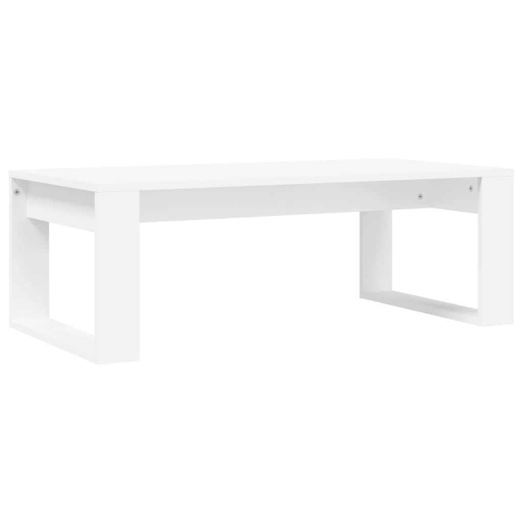 Sofabord Hvid 102x50x35 cm Træ Materiale
