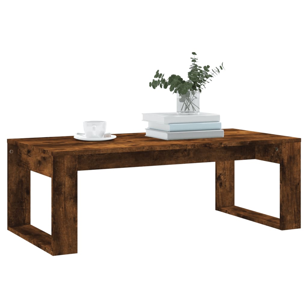 Sofabord røget eg 102x50x35 cm træmateriale