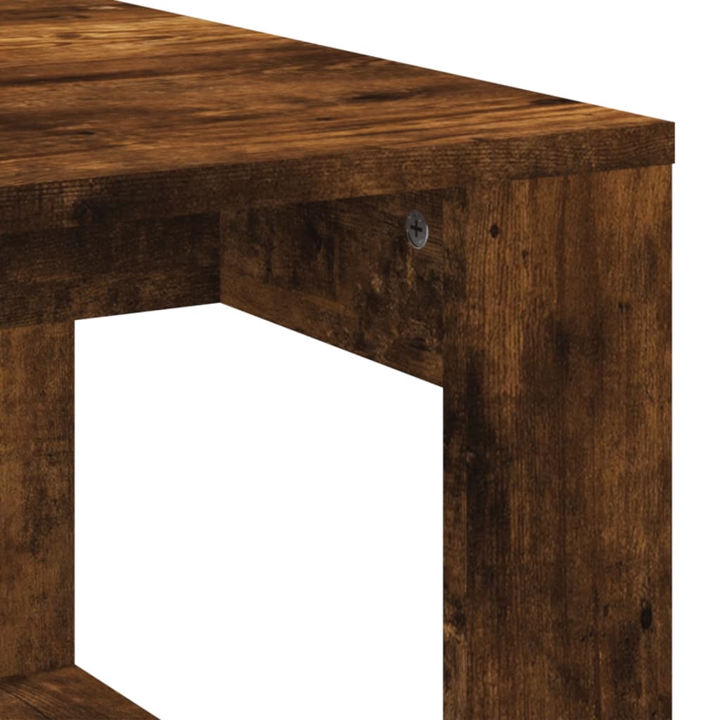 Sofabord røget eg 102x50x35 cm træmateriale
