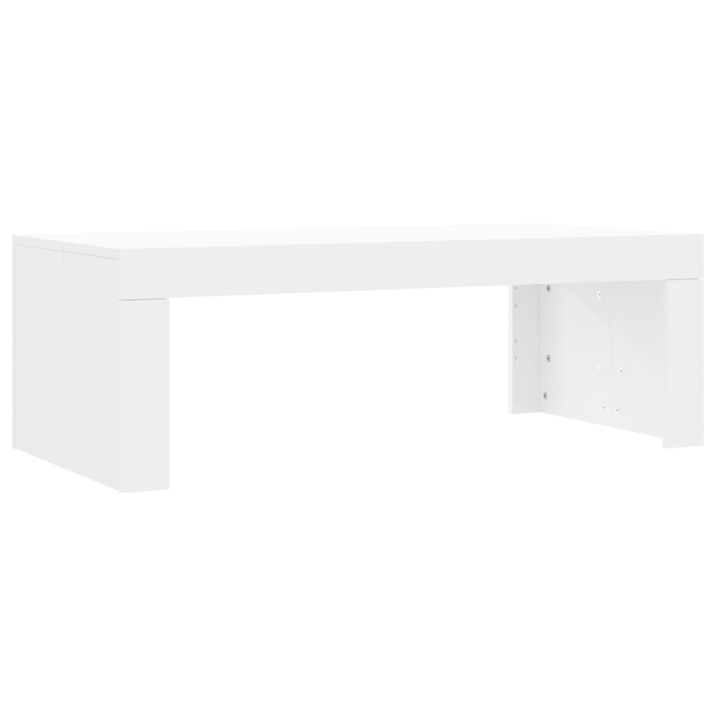 Sofabord Hvid 102x50x36 cm Træ Materiale