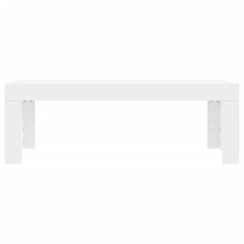 Sofabord Hvid 102x50x36 cm Træ Materiale