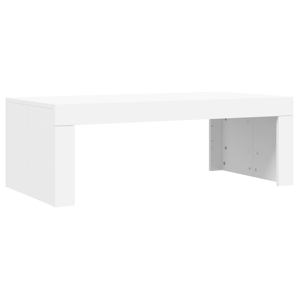 Sofabord Hvid 102x50x36 cm Træ Materiale
