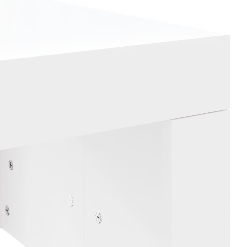 Sofabord Hvid 102x50x36 cm Træ Materiale