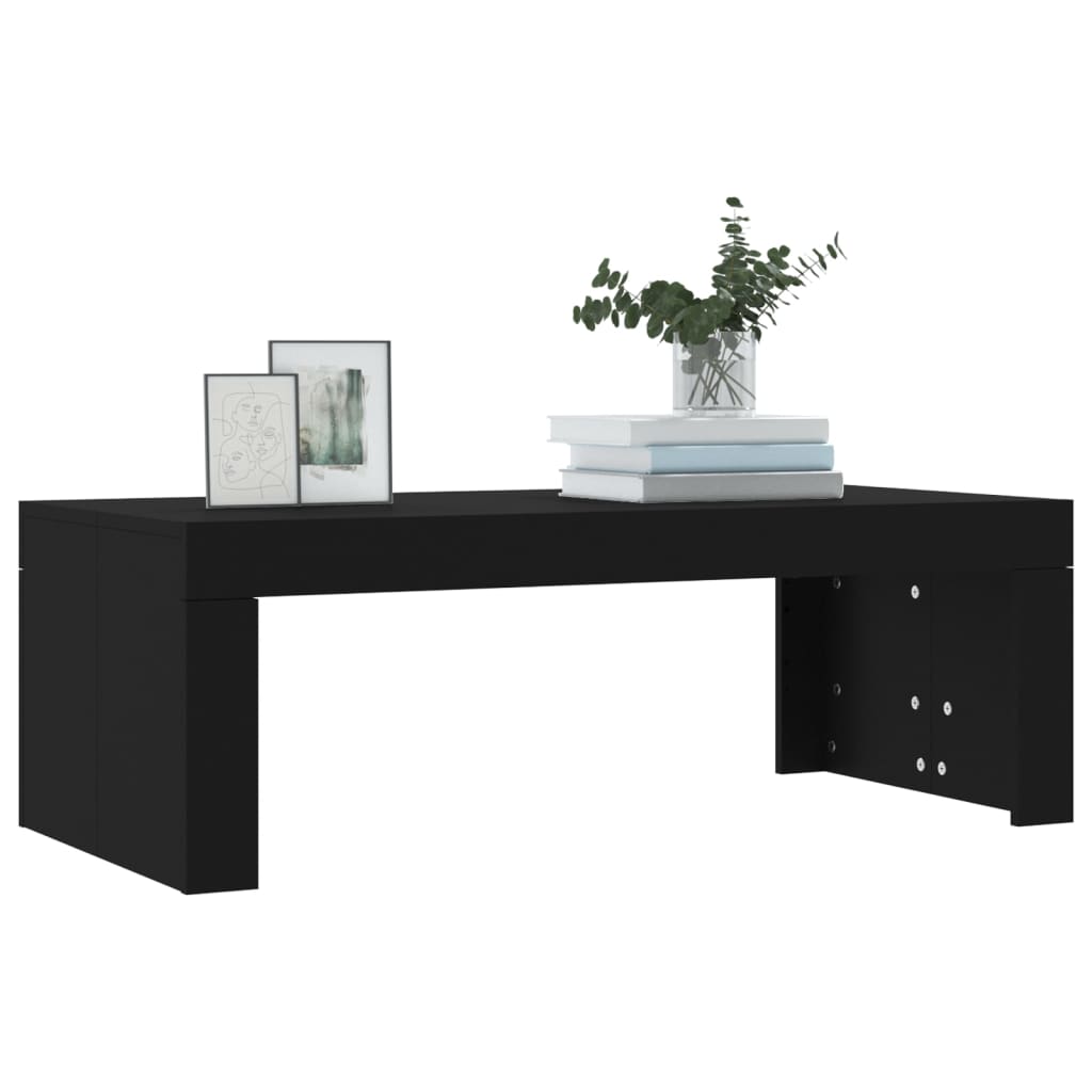 Sofabord Sort 102x50x36 cm Træmateriale