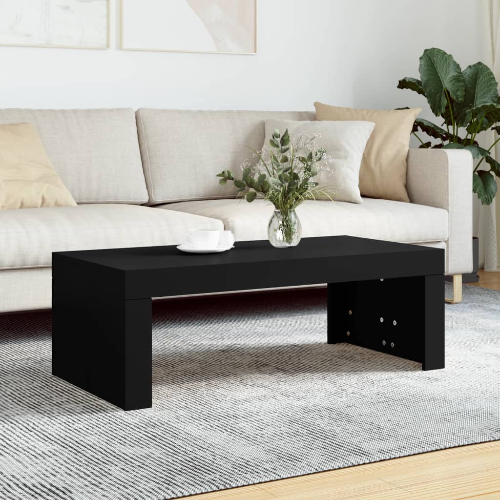 Sofabord Sort 102x50x36 cm Træmateriale