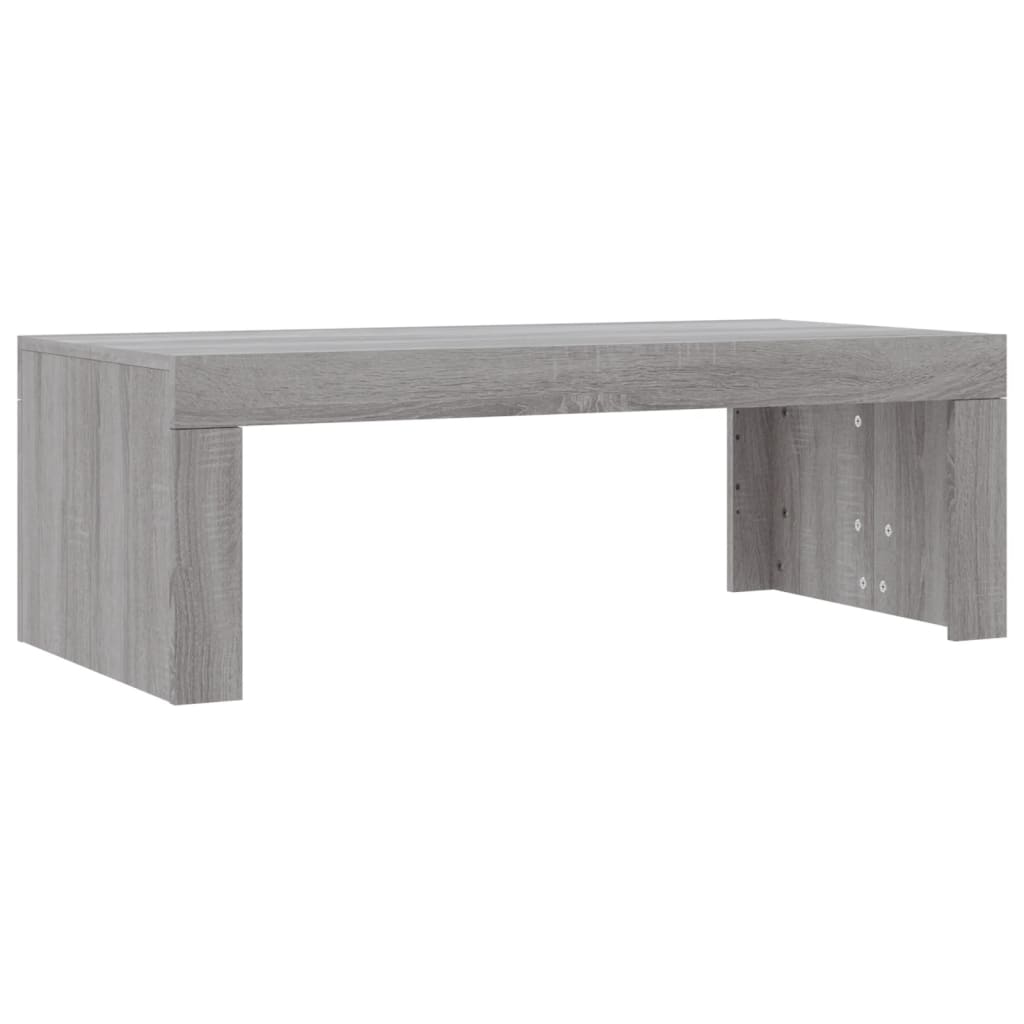 Sofabord Grå Sonoma 102x50x36 cm Træmateriale