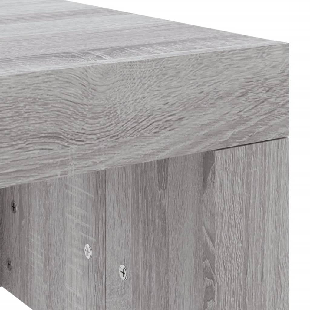 Sofabord Grå Sonoma 102x50x36 cm Træmateriale