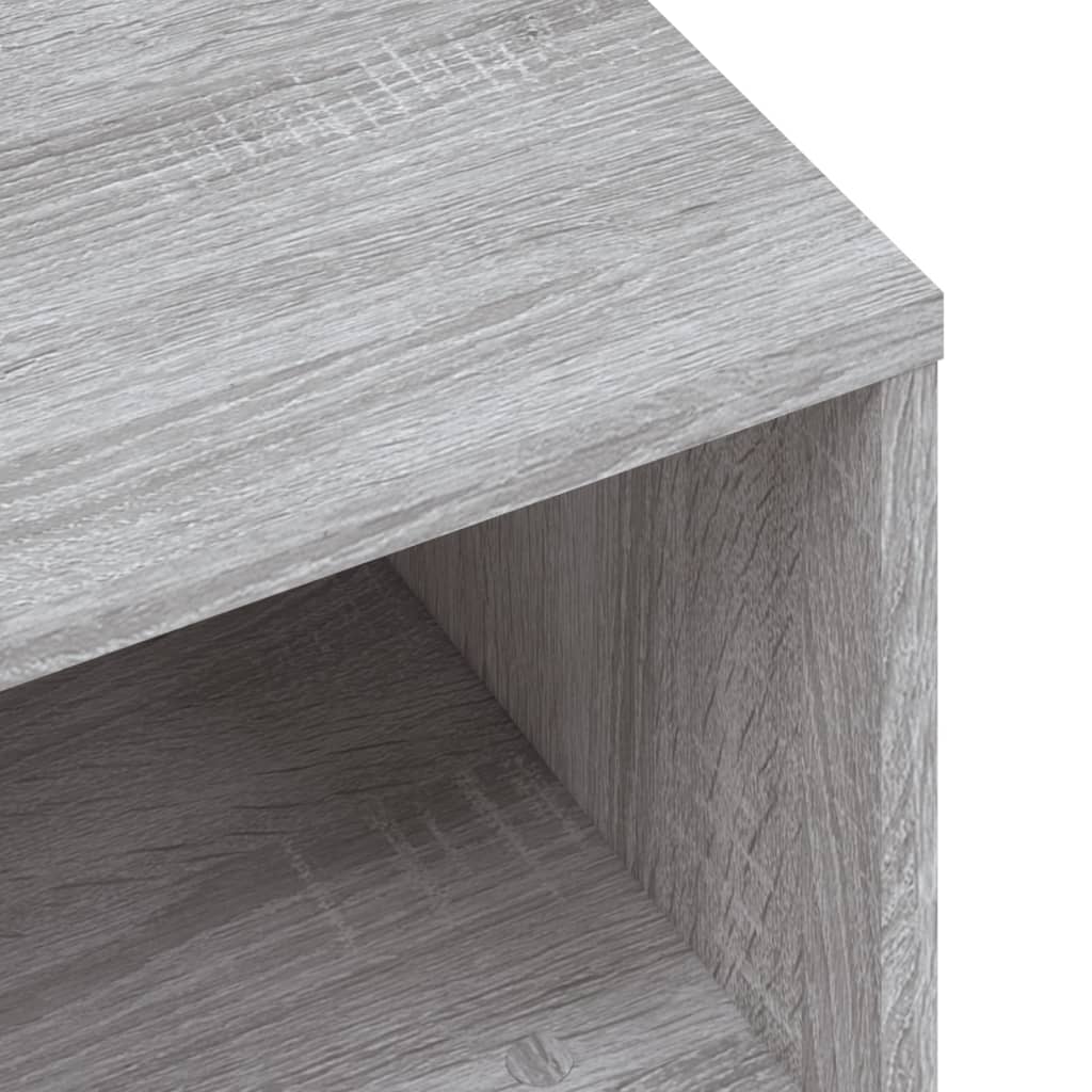 TV-skab Grå Sonoma 120x34x37 cm Træ Materiale