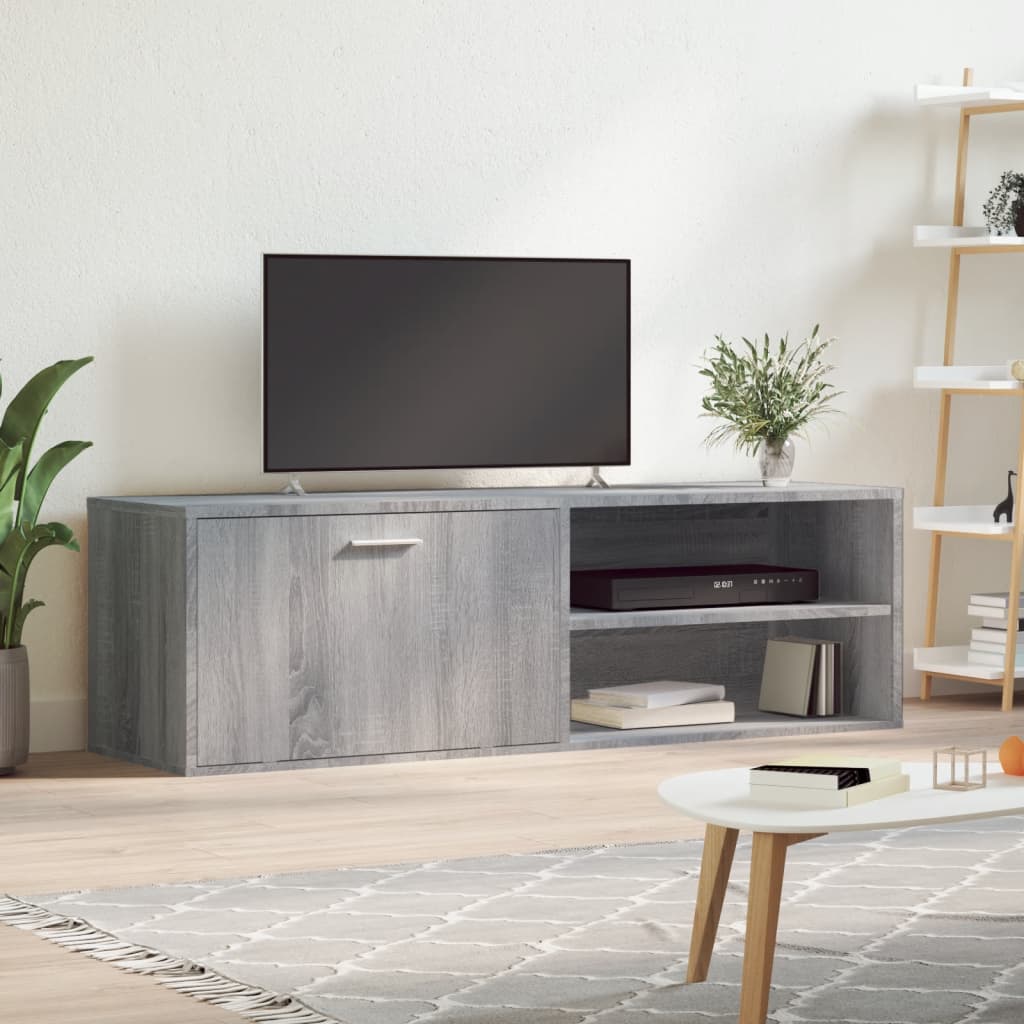 TV-skab Grå Sonoma 120x34x37 cm Træ Materiale