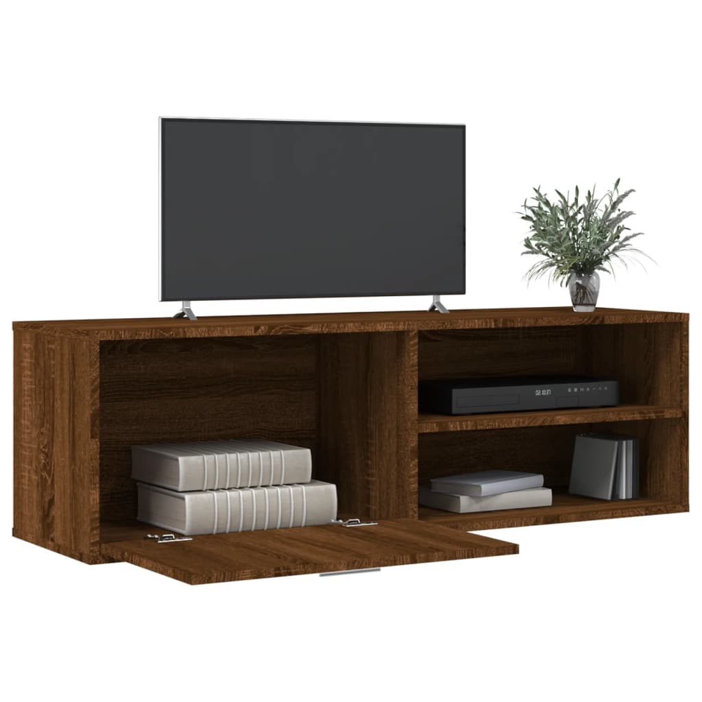 TV-skab Brun Eg Look 120x34x37 cm Træ Materiale