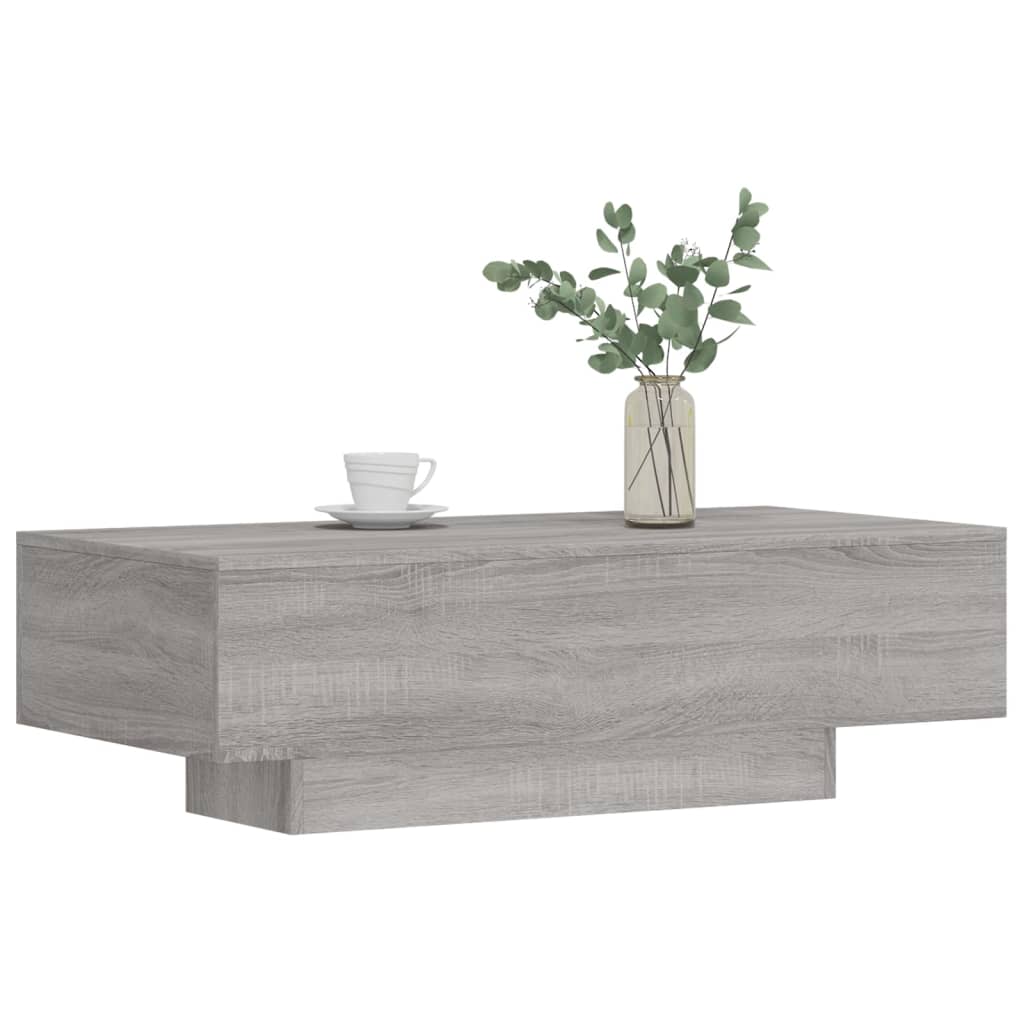 Sofabord Grå Sonoma 100x49,5x31 cm Træmateriale