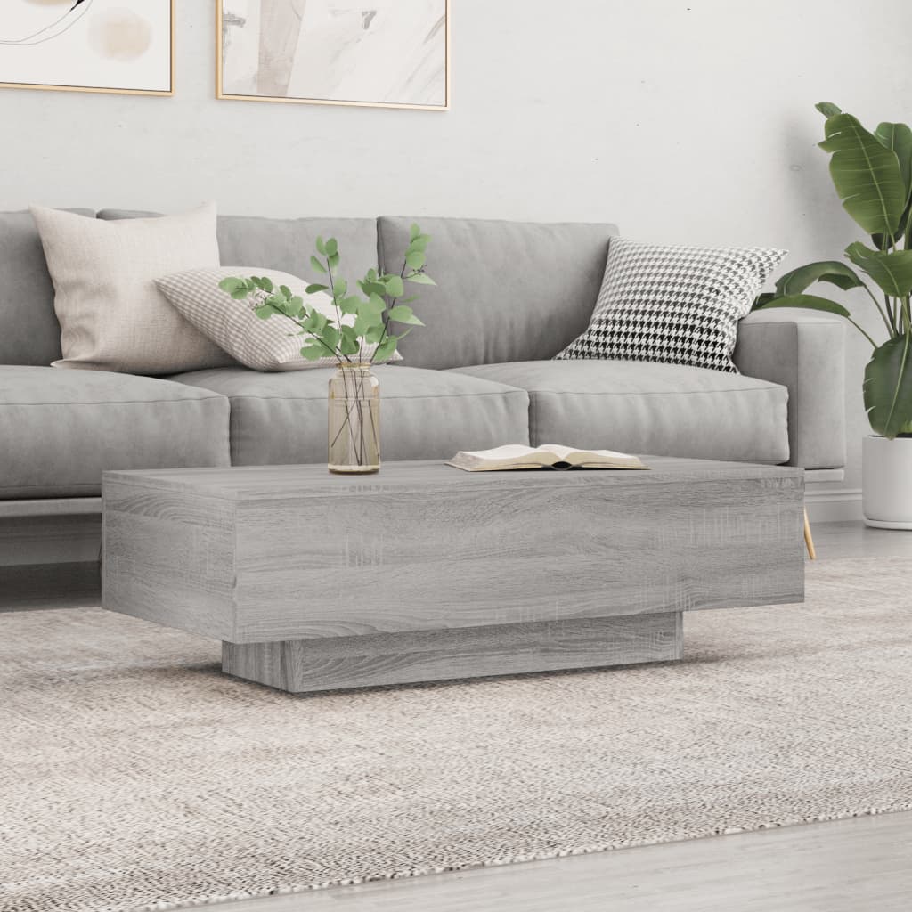 Sofabord Grå Sonoma 100x49,5x31 cm Træmateriale